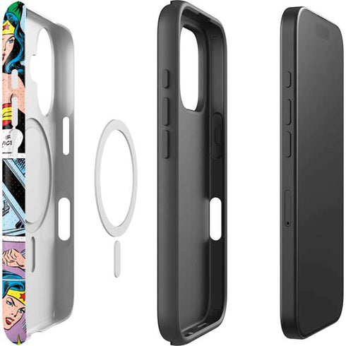 DC Comics Wonder Woman Comic Blast iPhone 16 Plus Magsafe Impact Case